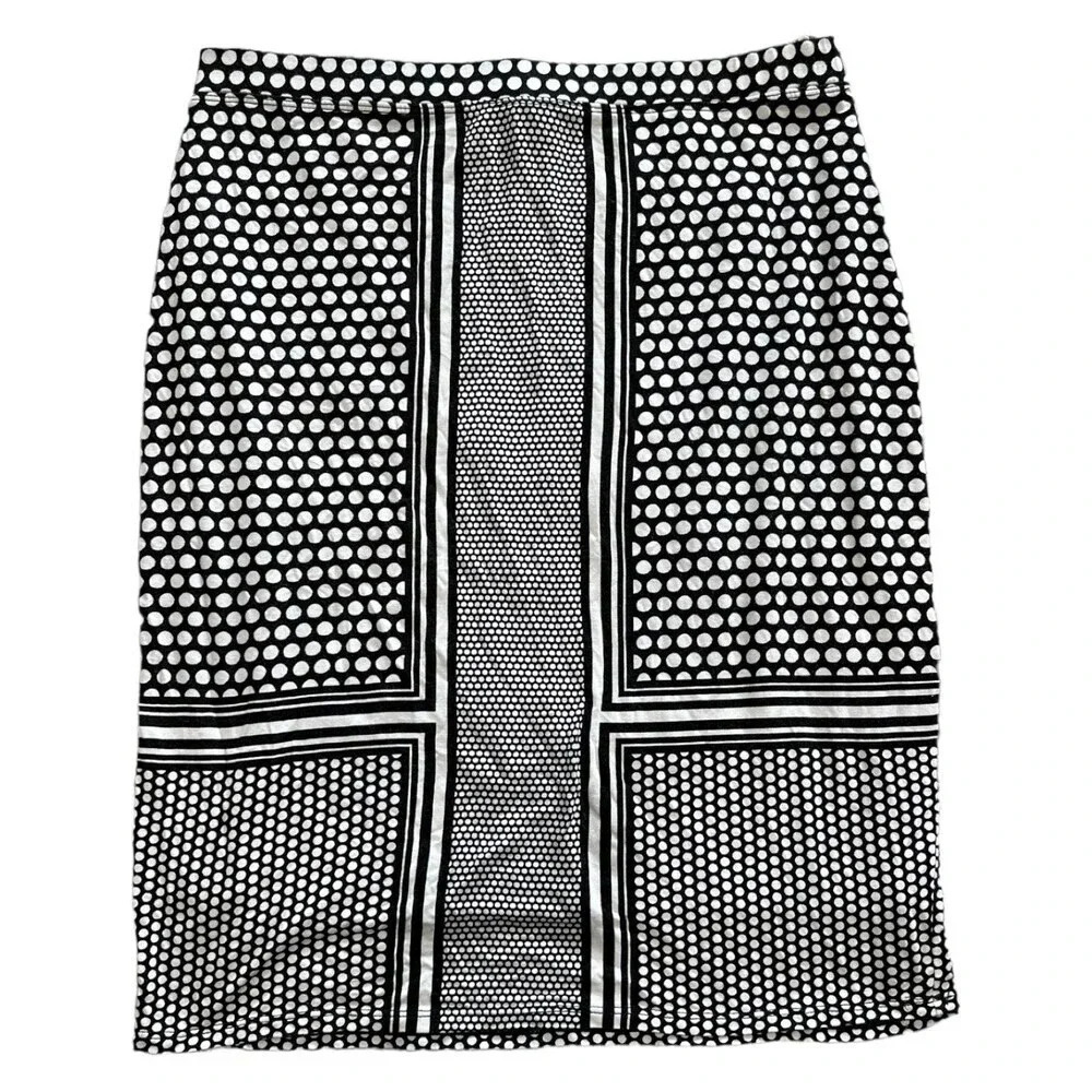 Max Studio Geometric Knit Pencil Skirt M